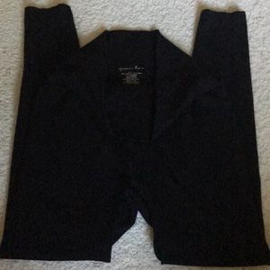 knitted wool leggings